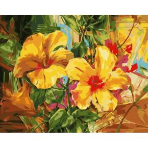 Gx7005 russischer bauart blume heißer verkauf 40*50 diy farbe nach zahlen-sets