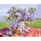 still life flower picture canvs oil paint by number GX6675