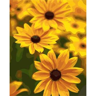 GX6623 abstract canvas painting set with flower pictures creative activity sets painting by numbers
