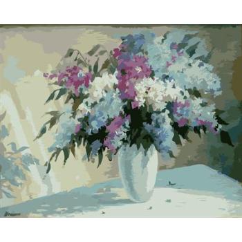 abstract digital painting by numbers GX6664 flower and vase picture still life painting
