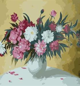 abstract digital painting by numbers GX6662 flower and vase picture still life painting