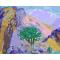 landscape tree design canvs oil paint by number GX6677