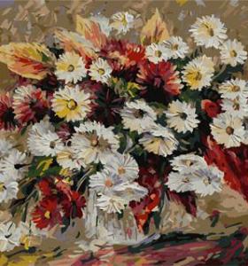 Pintura al óleo digital astract pintura by números con imagen de la flor 2015 nuevo diseño GX6752