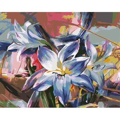 diy oil painting by number with flower picture GX6762