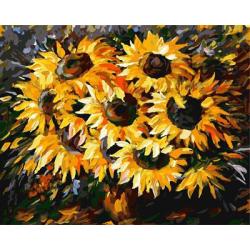 abstrakten Öl gemälde von nummer 2015 fabrik heißer verkauf Bild gx6783 sonnenblumen design