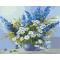 naturel abstract oil canvas painting by numbers with flower picture GX6738