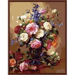 Öl handmaded malen nach zahlen malen junge marke gx6830 stillleben blume mit vase design