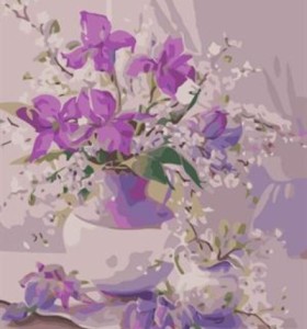 Gx6921 pintura al óleo abstracta by números de la lona pintura al óleo bodegones flor y el florero imagen