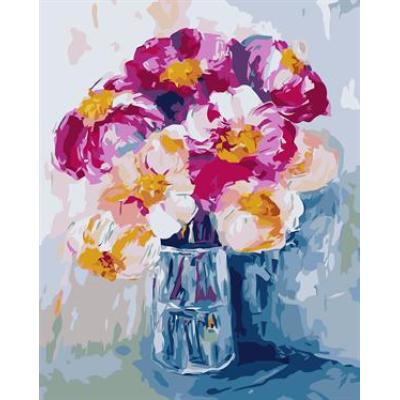 abstract digital painting by numbers GX6661 flower and vase picture still life painting