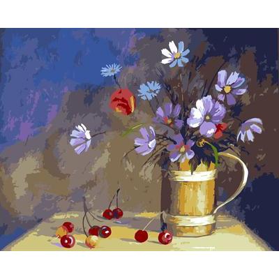 abstract digital painting by numbers GX6668 flower picture still life painting