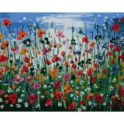 Gx6968 aceite pintura de la flor by números para venta al por mayor