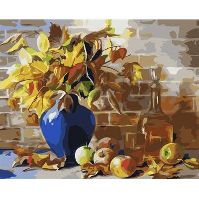 still life flower with vase oil painting by number 2015 factory hot selling picture GX6767