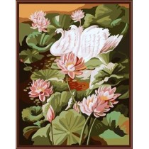 GX6824 flower design painting on canvas diy paint by numbers