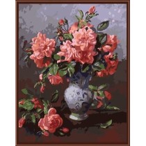 oil handmaded painting by numbers paint boy brand GX6829 still life flower with vase design