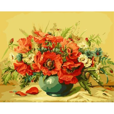 Art proveedores lona pintura al óleo by números imagen de la flor GX7173