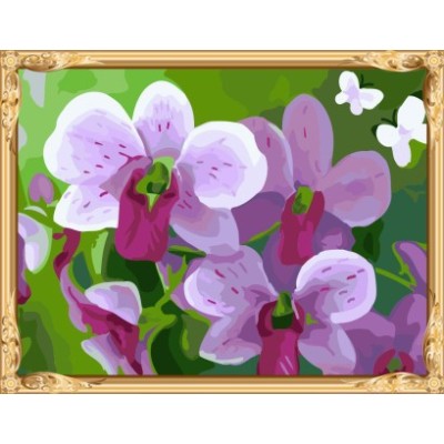 Gx7263 yiwu al por mayor de flores pintura al óleo by números para living room decor