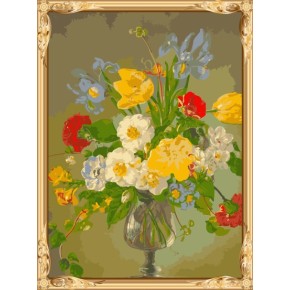 abstrakten blume leinwand Öl malen nach zahlen für Krieg Technik gx7307