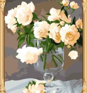 Gx7280 yiwu al por mayor de foto de la flor pintura rusa by números para living room decor