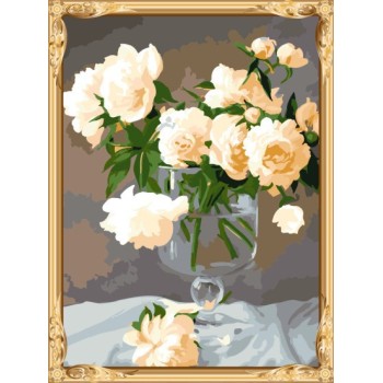GX7280 yiwu wholesales hot flower photo russian painting by numbers for living room decor