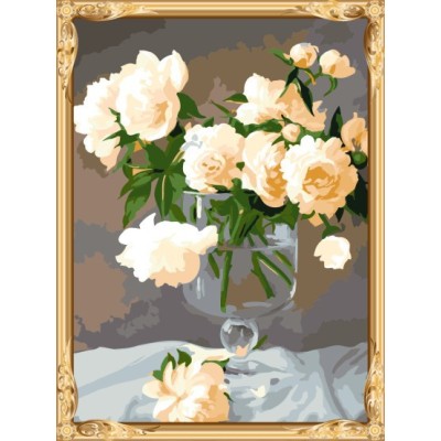 GX7280 yiwu wholesales hot flower photo russian painting by numbers for living room decor