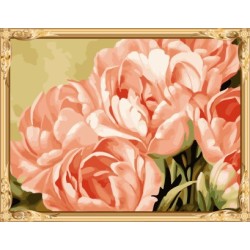 Gx7268 nueva caliente foto de la flor pintura al óleo by números kits para la decoración casera