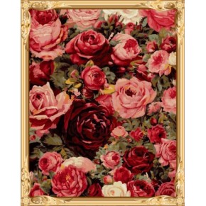diy wand kunst rose malen nach zahlen blumen gx7524