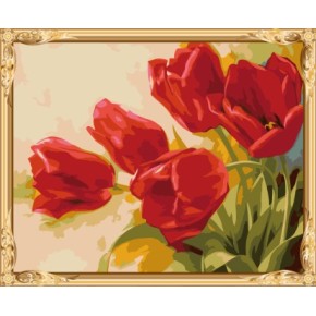 großhandel neue Wand Kunst malen nach zahlen blumen leinwand Ölgemälde gx7531