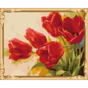 wholesales new wall art paint by number flowers canvas oil painting GX7531
