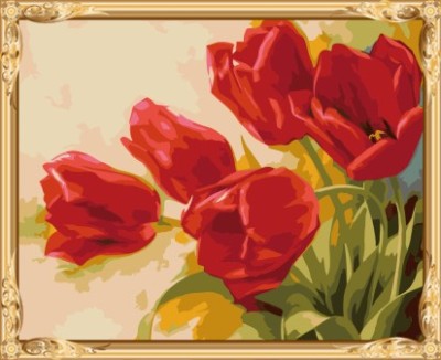 wholesales new wall art paint by number flowers canvas oil painting GX7531