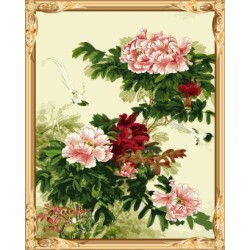 kunst lieferanten diy wandkunst malen nach zahlen blumen chinesische malerei für wohnkultur gx7526