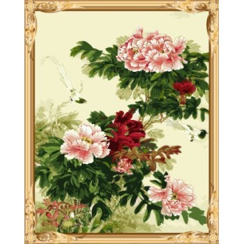 art suppliers diy wall art paint by number flowers chinese painting for home decor GX7526