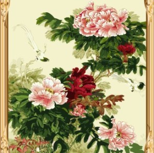art suppliers diy wall art paint by number flowers chinese painting for home decor GX7526