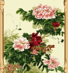 art suppliers diy wall art paint by number flowers chinese painting for home decor GX7526