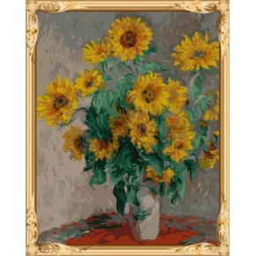 Gx7457 malen junge marke abstrakte sonnenblumen Ölbild nach zahlen-sets