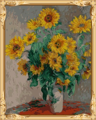 GX7457 paint boy brand abstract sunflower oil painting by numbers kits