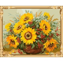 sonnenblumen diy digitale Ölgemälde für wohnkultur gx7536