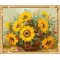 sunflower diy digital oil painting for home decor GX7536