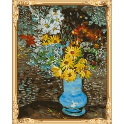 stillleben blume und vase leinwand Öl malen nach zahlen gx7479