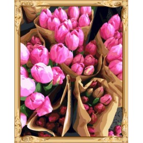 2015 fabrik neue Wand Kunst personalisierte malen nach zahlen blumen gx7520
