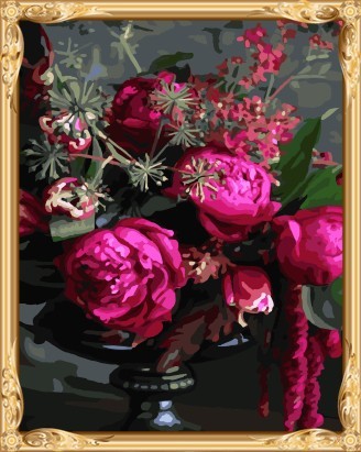 flower diy digital oil painting for home decor GX7540
