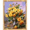 yiwu wholesales wall art paint by number flowers canvas oil painting GX7530