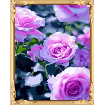 paint by number flowers wall art GX7517