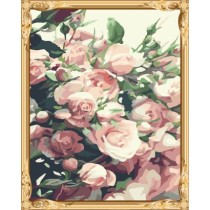 wall art rose paint by number flowers GX7518