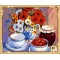 acrylic picture by numbers still life canvas flower oil painting GX7469
