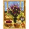 handmaded picture by numbers still life canvas flower oil painting GX7470