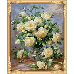 heißen foto diy blume Öl malen nach zahlen für erwachsene gx7547