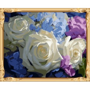 gelbe rose blume diy digitale Ölgemälde für wohnkultur gx7539