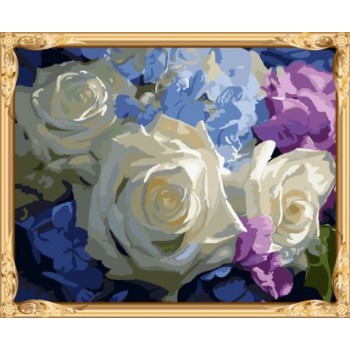 yellow rose flower diy digital oil painting for home decor GX7539