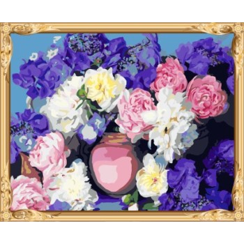 wall art paint by number flower oil painting for home decor GX7574