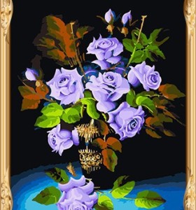 GX 7634 diy oil painting flower hobby paint for adult